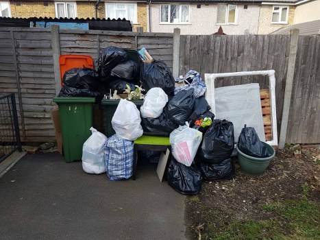 Team managing business waste removal in Kentish Town, shown at depot entrance