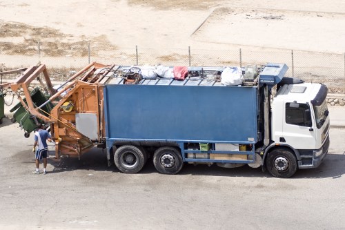 Compliance officer reviewing contractual controls for commercial waste removal